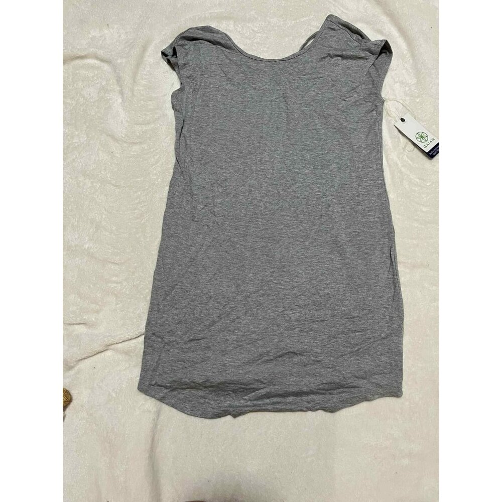 Gaiam Mindful French Terry Dress Grey Heather Dress Size M NWT Summer Beach Yoga